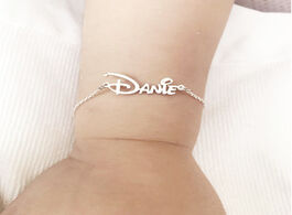 Foto van Sieraden lovely new baby bracelet personalized children jewelry stainless steel custom kids name han