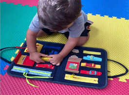Foto van Speelgoed newest kids montessori toys baby basic skills activity board educational learning teaching