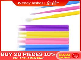 Foto van Schoonheid gezondheid 100pcs bag disposable eyelash extension makeup tools grafting cleaning brush s