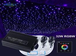 Foto van Lampen verlichting 32w rgbw wall switch touch control fiber optic lights 4m optical cable 600pcs tot