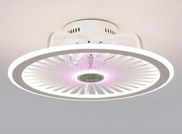 Foto van Lampen verlichting modern bedroom led smart ceiling fan light creative study diningroom 3 colors wit