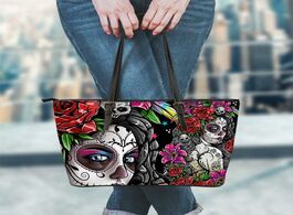 Foto van Tassen forudesigns gothic girls skull brand women s bags high quality female large capaicity handbag