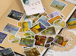 Foto van Kantoor school benodigdheden 300pcs set kawaii van gogh stickers cute art paintings lovely paper for