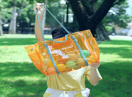 Foto van Tassen summer jelly beach bags for women 2020 transparent shoulder bag waterproof clear travel handb