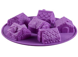 Foto van Huis inrichting house shape mousse cake mold for diy small size 3d cottage cabin shaped chocolate je