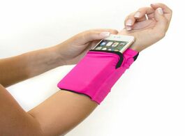 Foto van Sport en spel wrist phone holder bag running coin purse lightweight breathable sports accessories
