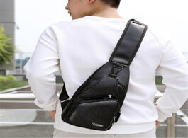 Foto van Tassen shoulder bag usb charging crossbody chest for anti theft waist pack trip messenger bags singl