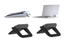 Foto van Computer mini portable laptop stand invisible notebook hoder adjustable cooling foldable tablet tabl