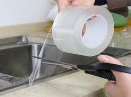 Foto van Bevestigingsmaterialen kitchen sink waterproof mildew strong self adhesive transparent tape bathroom