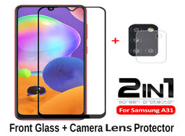 Foto van Telefoon accessoires for samsung a31 glass 2 in 1 camera lens protective galaxy screen protector on 