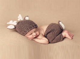 Foto van Baby peuter benodigdheden newborn photography props hat christmas deer design handmade crochet costu
