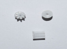 Foto van Bevestigingsmaterialen 81a 0.4m pinion 8 teeth 1mm hole 4mm diameter motor gear model toy accessorie