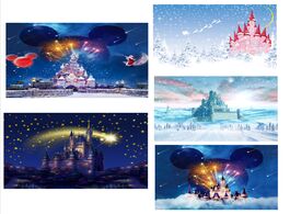Foto van Speelgoed disney castle background cloth children girls birthday party wall decoration mickey mouse 