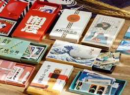 Foto van Kantoor school benodigdheden japanese retro style decorative stickers scrapbooking matchbox sticker 