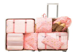 Foto van Tassen 7pcs set luggage packing travel organizer clothes storage waterproof bags mesh bag in pouch c
