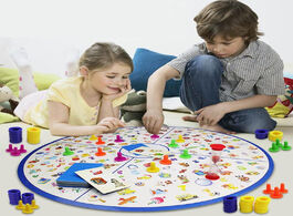 Foto van Speelgoed kid s early educational montessori puzzle kids detectives looking chart board game plastic