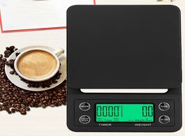 Foto van Huis inrichting 5kg 0.1g coffee scale with timer portable electronic digital kitchen high precision 