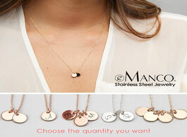 Foto van Sieraden emanco initial custom name necklace personalised letter stainless steel for women pendant n