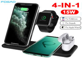 Foto van Telefoon accessoires fdgao 4 in 1 wireless charging dock for apple watch 6 5 3 airpods qi 15w fast c