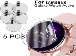 Foto van Horloge 5pcs watch explosion proof glass for round protective film samsung galaxy active sm r500 scr