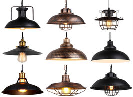 Foto van Lampen verlichting loft vintage pendant light nordic retro iron lights industrial hanging lamp light