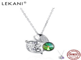 Foto van Sieraden lekani creative animal rabbit pendant necklaces silver 925 exquisite crystal women necklace