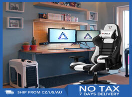 Foto van Meubels furgle gaming chair white computer with leather boss office furniture wcg game chairs desk r