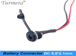 Foto van Elektronica battery dc power plug connector for diy waterproof jack dc022b 5.5 x 2.1 mm with wire tu