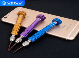 Foto van Telefoon accessoires orico 5 in 1 screwdriver set repair tools kit for iphone cellphone precision ac