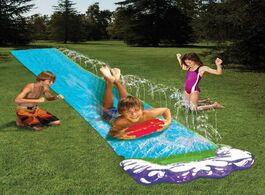 Foto van Speelgoed 4.8m surf water slide fun lawn slides pools for kids summer pvc games center backyard outd