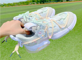 Foto van Schoenen ladies sneakers fairy tale style cherry blossom design light shoes rubber platform sports r