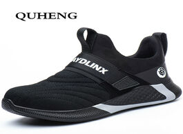 Foto van Schoenen quheng men s outdoor anti slip breathable protective work shoes lightweight sneakers new de