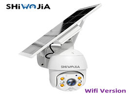 Foto van Beveiliging en bescherming shiwojia solar panel camera wifi version ptz 4x 1080p outdoor security wi