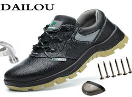 Foto van Schoenen dailou safety work boots for men lightweight steel toe anti smashing short outdoor puncture