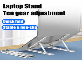 Foto van Computer portable laptop stand foldable support base notebook for macbook pro lapdesk holder cooling