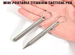 Foto van Beveiliging en bescherming mini portable titanium tactical pen multi function self defense business 