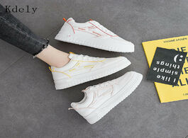 Foto van Schoenen new designer shoes woman wedges platform sneakers lace up breathable tenis feminino casual 
