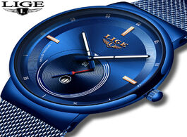 Foto van Horloge 2019 new original design blue quartz clock lige mens watches top brand luxury watch men simp