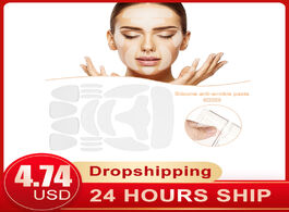 Foto van Schoonheid gezondheid 16pcs reusable silicone anti wrinkle face forehead sticker cheek chin facial e