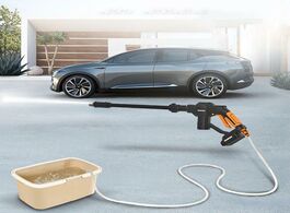 Foto van Auto motor accessoires car high pressure cleaner power washer rechargeable lithium battery spray gun