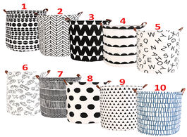 Foto van Huis inrichting new 1pc folding laundry basket round storage bin bag large hamper collapsible clothe