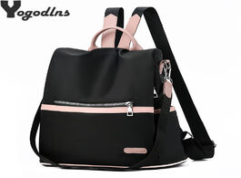 Foto van Tassen 2020 casual oxford backpack women black waterproof nylon school bags for teenage girls high q