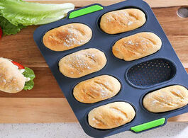 Foto van Huis inrichting 8 cavity silicone bread mold non stick reusable temperature resistant bakeware frenc