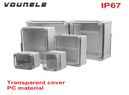 Foto van Elektrisch installatiemateriaal waterproof junction box ip67 transparent cover diy electrical cases 