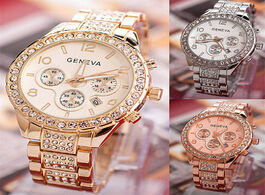Foto van Horloge 2020 fashion women watch with diamond gold ladies top luxury brand casual s bracelet watches