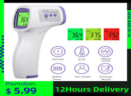 Foto van Baby peuter benodigdheden digital forehead non contact infrared thermometer lcd backlight fingert pu