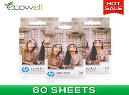 Foto van Computer ecowell 2x3 small zink sticker paper photo compatible for hp sprocket or 2 in 1 printer