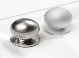 Foto van Bevestigingsmaterialen 1set modern round ball knob aluminium alloy matt furniture pull handle wardro