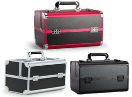 Foto van Tassen portable professional cosmetic bag suitcases for cosmetics large capacity women travel makeup