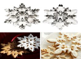 Foto van Huis inrichting stainless steel snowflake cookie cutter biscuit pastry cake mold baking tool